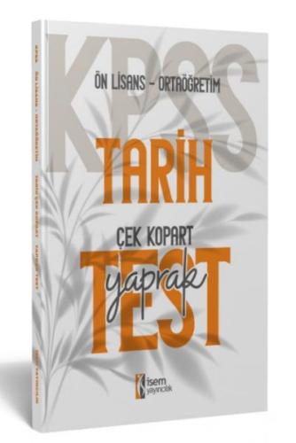 İsem Yayıncılık 2024 Kpss Ortaöğretim-Önlisans Tarih Çek-Kopart Yaprak Test