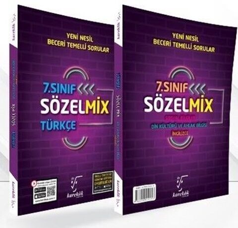 Karekök 7. Sınıf Sözelmix Türkçe Din Kültürü ve Ahlak Bilgisi İngilizce Soru Bankası