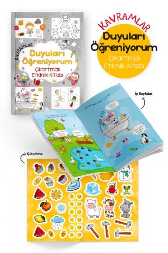 Kavramlar – Duyuları Öğreniyorum – Çıkartmalı Etkinlik Kitabı - 3 Yaş +