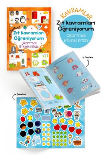 Kavramlar – Zıt Kavramları Öğreniyorum – Çıkartmalı Etkinlik Kitabı - 3 Yaş +