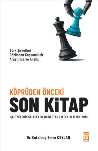 Köprüden Önceki Son Kitap Kutalmış Emre Ceylan