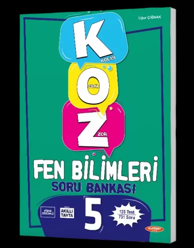 Kurmay Yayınları 5 (Kolay – Orta – Zor) Fen Bilimleri Soru Bankası