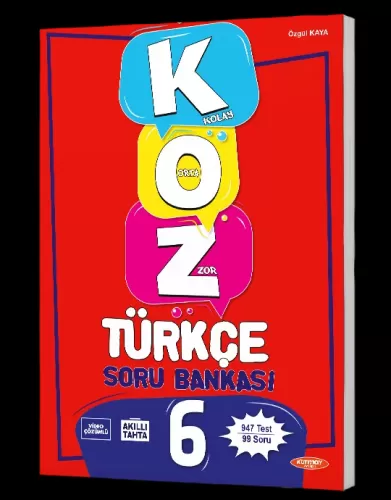 Kurmay Yayınları 6 (Kolay – Orta – Zor) Türkçe Soru Bankası