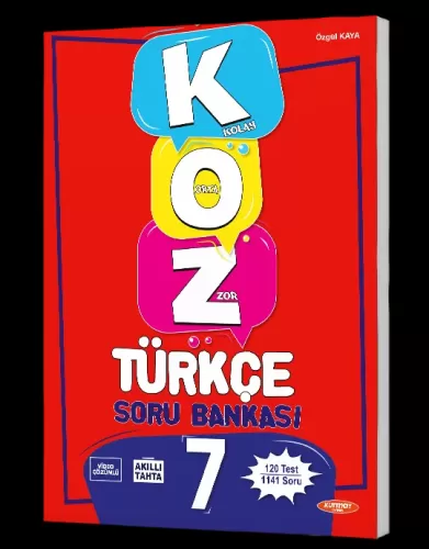 Kurmay Yayınları 7 (Kolay – Orta – Zor) Türkçe Soru Bankası