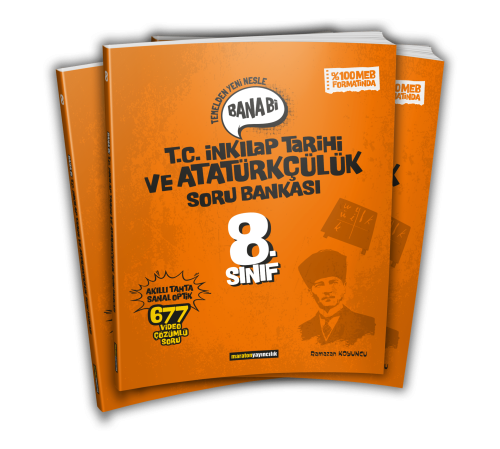 Maraton Yayıncılık 8.Sınıf Bana Bi T.C. İnkılap Tarihi ve Atatürkçülük  Soru Bankası