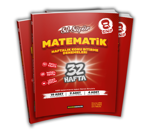 Maraton Yayıncılık 8.Sınıf Sil Süpür Matematik Konu Bitirme Denemeleri