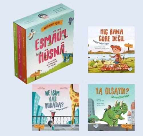 Minikler İçin Esmâü'l Hüsnâ Seti (3 Çift Taraflı Kitap) Hülya Köşk