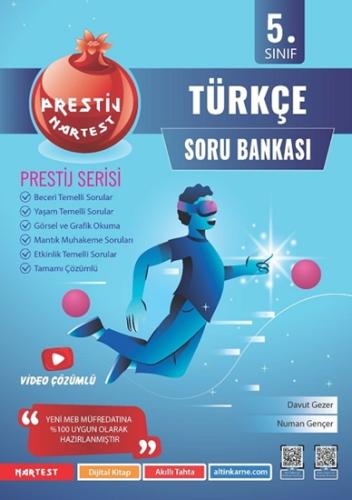 Nartest Yayınları 5. Sınıf Prestij Türkçe Soru Bankası