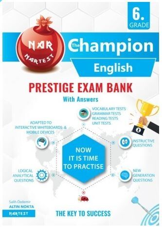 Nartest Yayınları 6. Sınıf İngilizce Mavi Soru Bankası