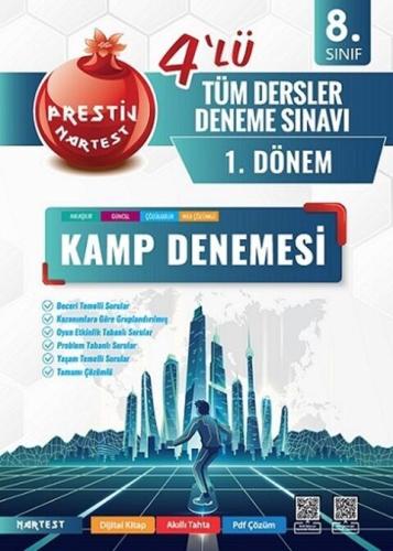Nartest Yayınları 8. Sınıf 1. Dönem Tüm Dersler 4 lü Kamp Denemesi Nar
