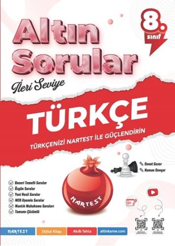 Nartest Yayınları 8. Sınıf Türkçe Power Up Soru Bankası Nartest Yayınc