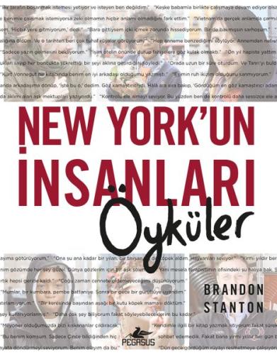 New York'un İnsanları: Öyküler (Ciltli) Brandon Stanton