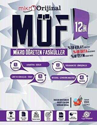 Orijinal Yayınları Orijinal Mikro 12. Sınıf Matematik MÖF Mikro Öğrete