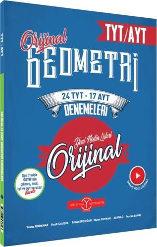 Orijinal Yayınları TYT AYT Geometri 24 TYT 17 AYT Deneme Raşit Çalışır