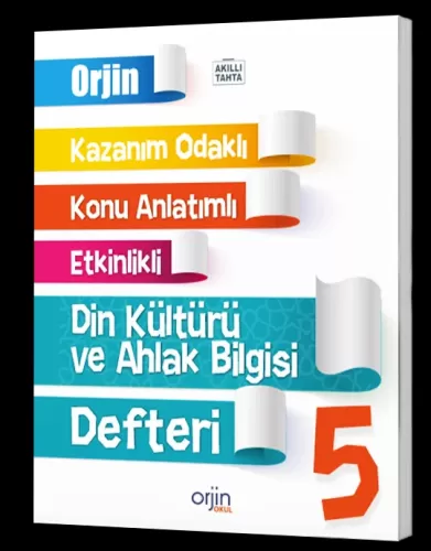 Orjin Okul Yayınları 5. Sınıf Din Kültürü Ve Ahlak Bilgisi Akıllı Defter
