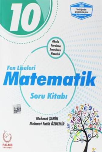 Palme 10.Sınıf Fen Liseleri Matematik Soru Kitabı (Yeni) Mehmet Şahin
