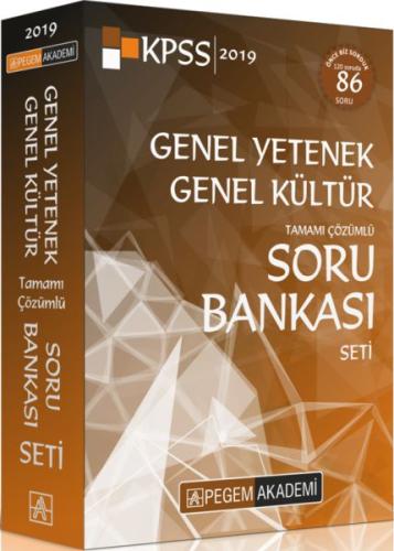 Pegem 2019 KPSS Genel Yetenek Genel Kültür Tamamı Çözümlü Soru Bankası Set 5 Kitap (Yeni)