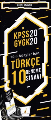 Pelikan KPSS 2020 GYGK - Tüm Adaylar İçin Türkçe 10 Deneme Sınavı (Yeni)