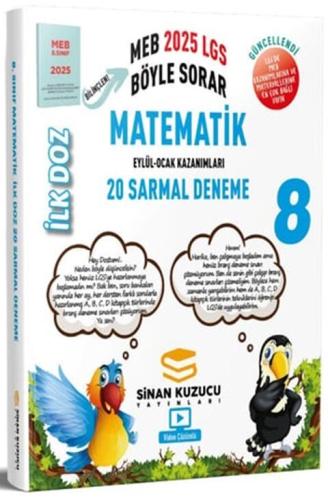 Sinan Kuzucu 2025 8. Sınıf LGS Matematik İlk Doz 20 Sarmal Deneme