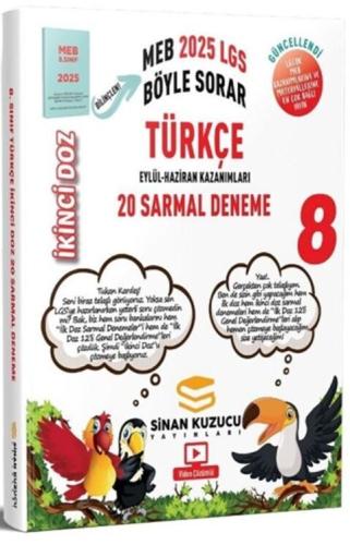 Sinan Kuzucu 2025 8. Sınıf LGS Türkçe İkinci Doz 20 Sarmal Deneme