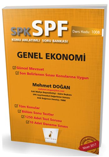 SPK-SPF Genel Ekonomi Konu Anlatımlı Soru Bankası Mehmet Doğan