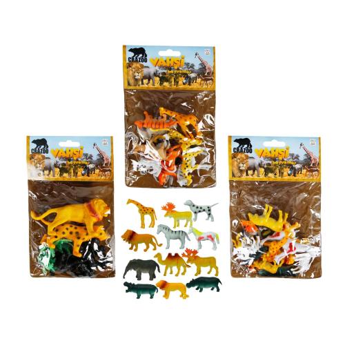 SUN-RST-CRZ-FİGÜR VAHŞİ HAYVANLAR KÇK.POŞETLİ KRTL.3A.