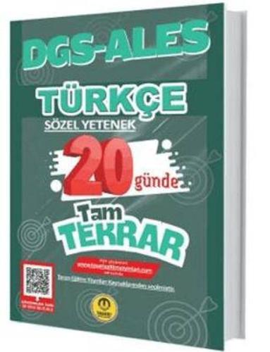 Tasarı DGS ALES Türkçe 20 Günde Tam Tekrar Soru Bankası Kollektif