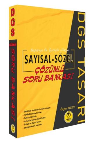 Tasarı DGS Sayısal Sözel Yetenek Soru Bankası Çözümlü %16 indirimli Öz