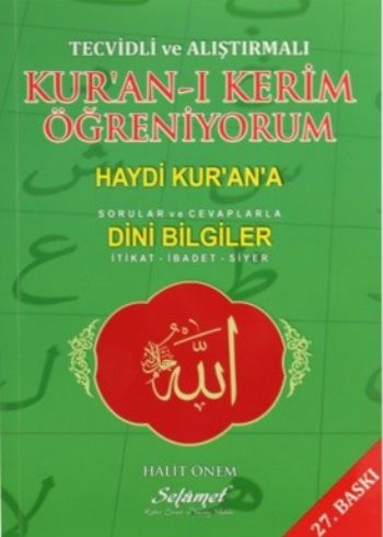 Tecvidli ve Alıştırmalı Kur'an-ı Kerim Öğreniyorum Haydi Kur'an'a (Sor