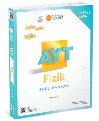 Üç Dört Beş 2022 AYT Fizik Soru Bankası %27 indirimli Ümit Akıncı