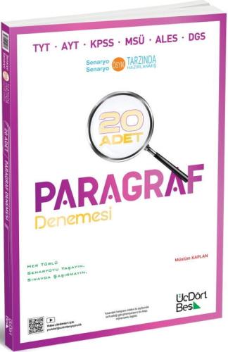 ÜçDörtBeş 2022 Paragraf 25 Adet Denemesi %27 indirimli Müslüm Kaplan