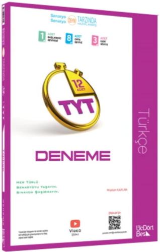 ÜçDörtBeş 2022 TYT Türkçe 12 Li Deneme %27 indirimli Kolektif