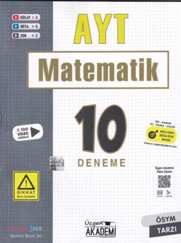 Üçgen Akademi AYT Matematik 10 lu Deneme Sınavı