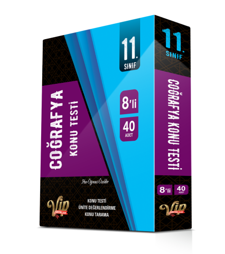 VİP 11.SINIF COĞRAFYA KUTU TESTİ    (8 Öğrencilik)