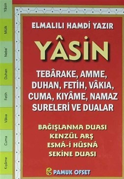 Yasin Türkçe Okunuşlu - Fihristli - Orta Boy (Kod:213)