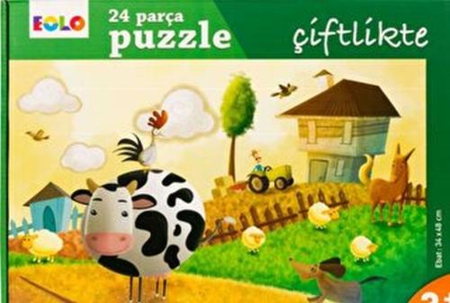 Yer Puzzle-24 Parça Puzzle - Çiftlikte